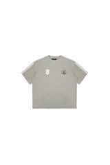 MASONPRINCE | TIME PLAYING Stripe Badge Print T-Shirt
