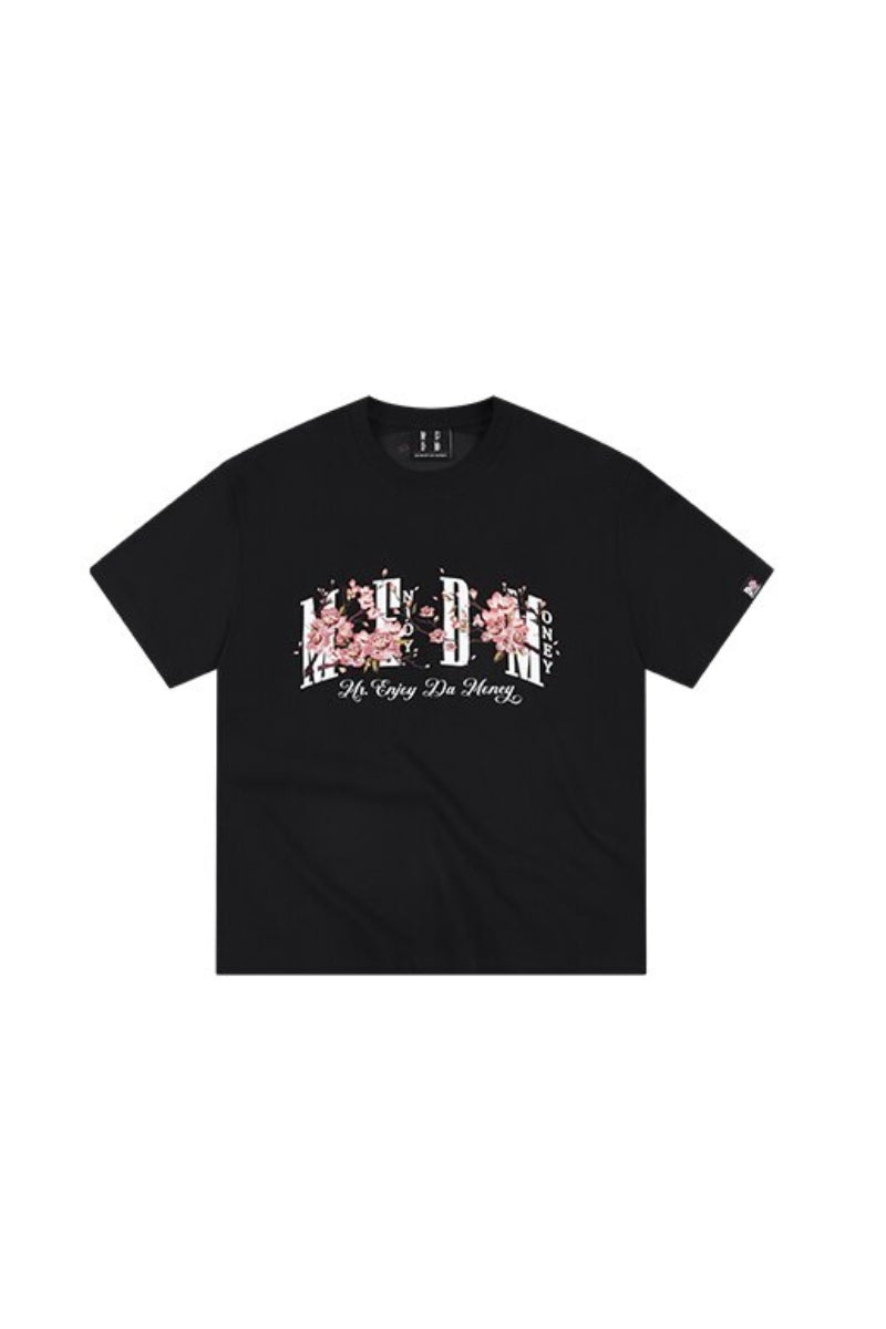 MEDM Cherry Embroidery Loose Cotton Tee