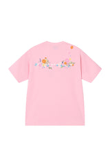 AFGK | Floral Embroidered Heavyweight Tee, American Casual Unisex T-Shirt