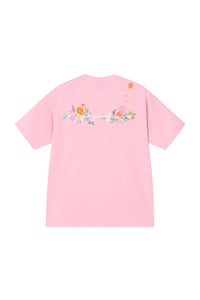 AFGK | Floral Embroidered Heavyweight Tee, American Casual Unisex T-Shirt