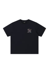 DangerousPeople DSP Mini‑D Vinyl Record Crew Neck Cotton Loose Casual T‑Shirt