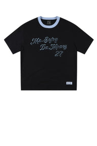 MEDM Colorful Knitted Collar T-shirt