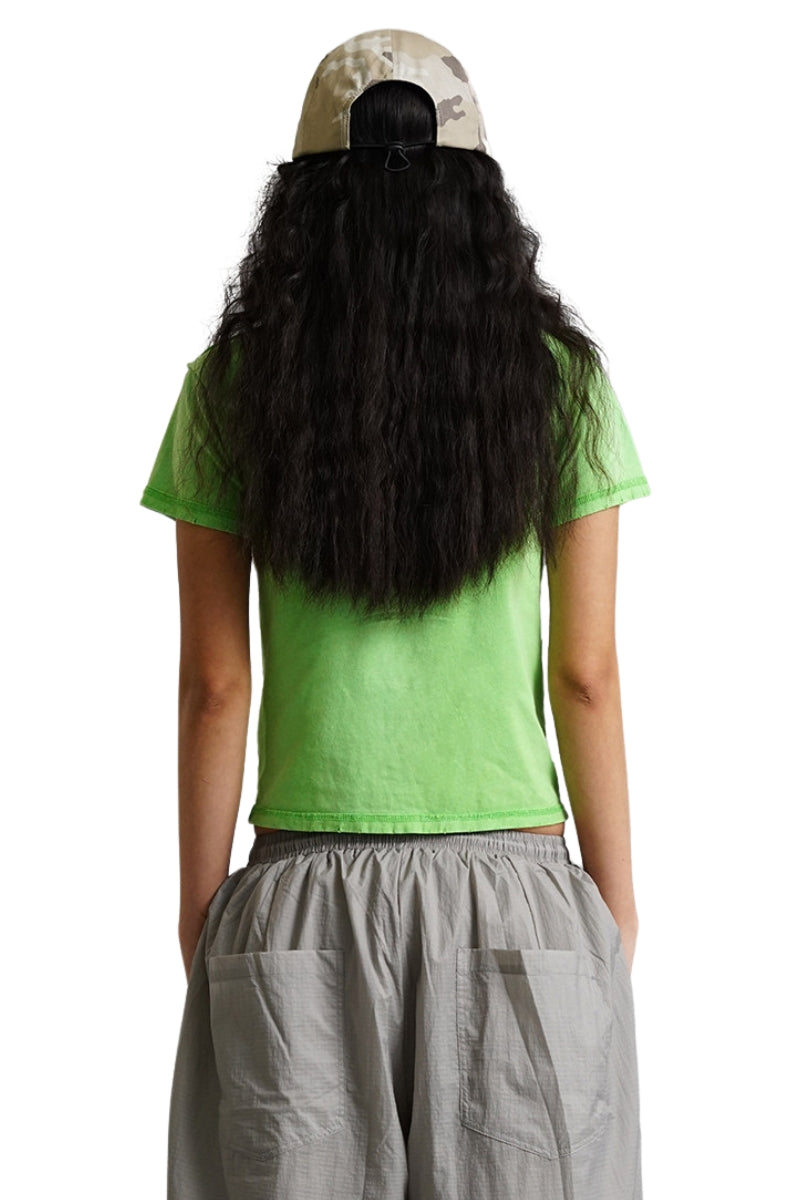 MASONPRINCE Vacation Series Lime Green Soft Knit Top