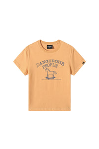 DangerousPeople DSP Pony Series Color‑Block Skateboard Pony Tee