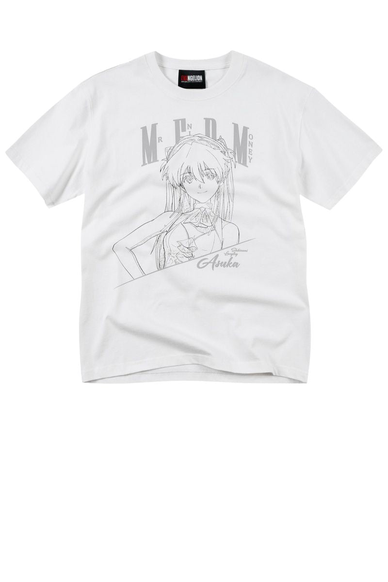 MEDM x EVA NEVER END Series T-Shirt with Half-Body Character Sketch Print