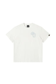 DangerousPeople｜Glow‑in‑the‑Dark Crown D‑Logo Print Cotton T‑Shirt
