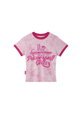 BJHG X Powerpuff Girls Fitted Crop Tee Women Summer Short Sleeve Top