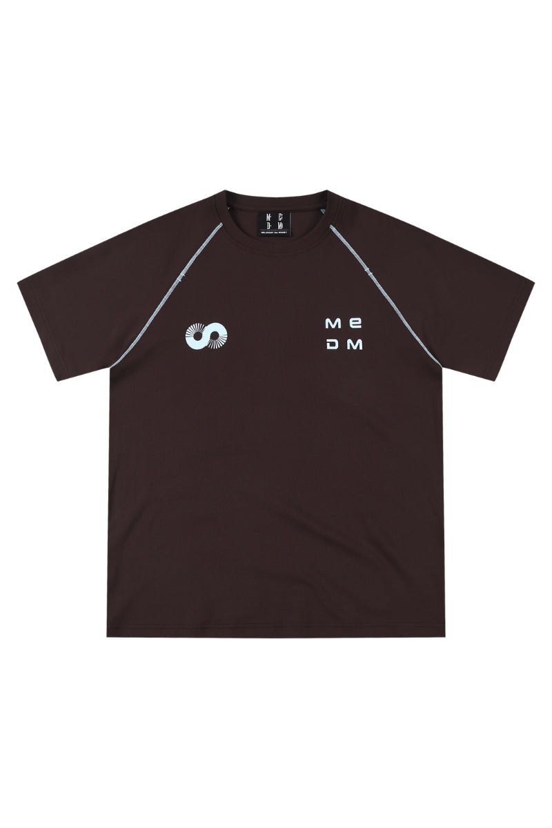 MEDM Contour Line Letter Print Tee