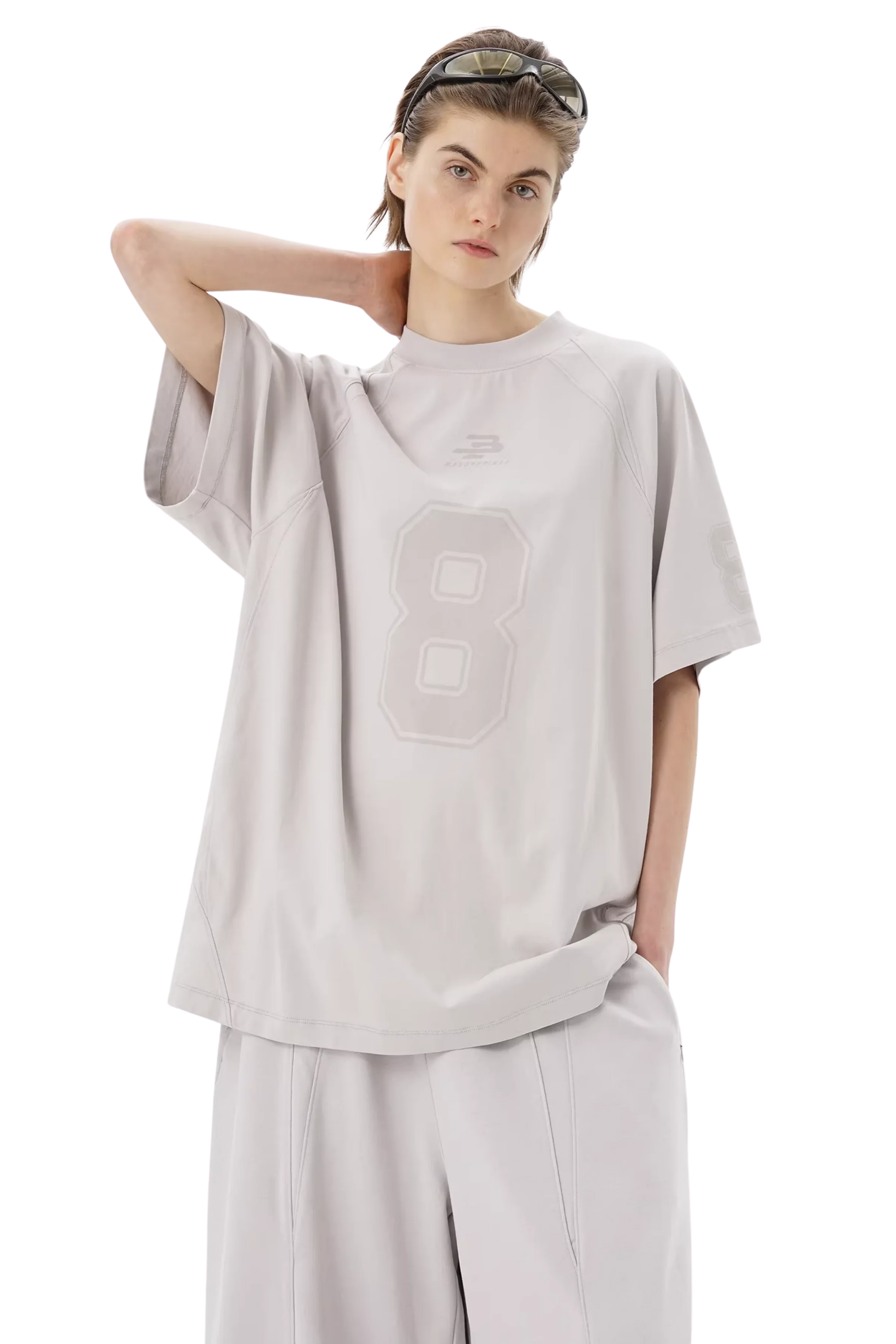 Masonprince No. 8 Jersey Style Cotton Tee