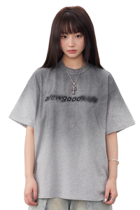 AFGK SS25 Gradient Washed Print Tee