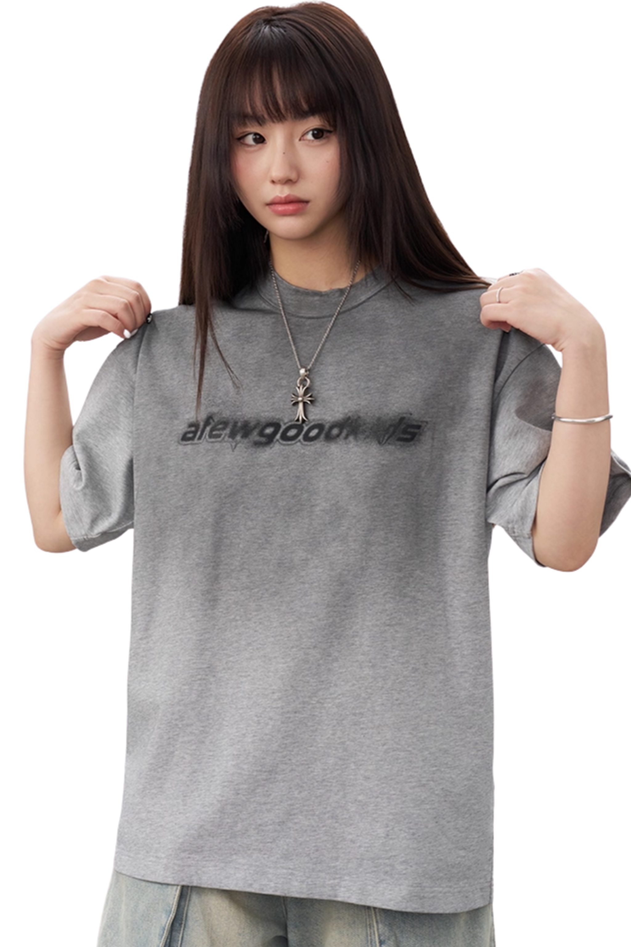 AFGK SS25 Gradient Washed Print Tee