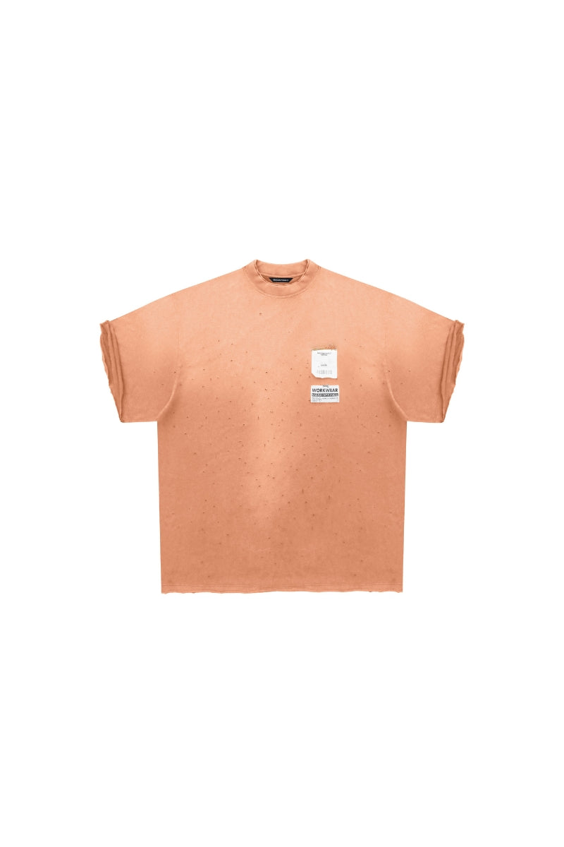 MASONPRINCE Art Stitch Irregular Distressed T-Shirt