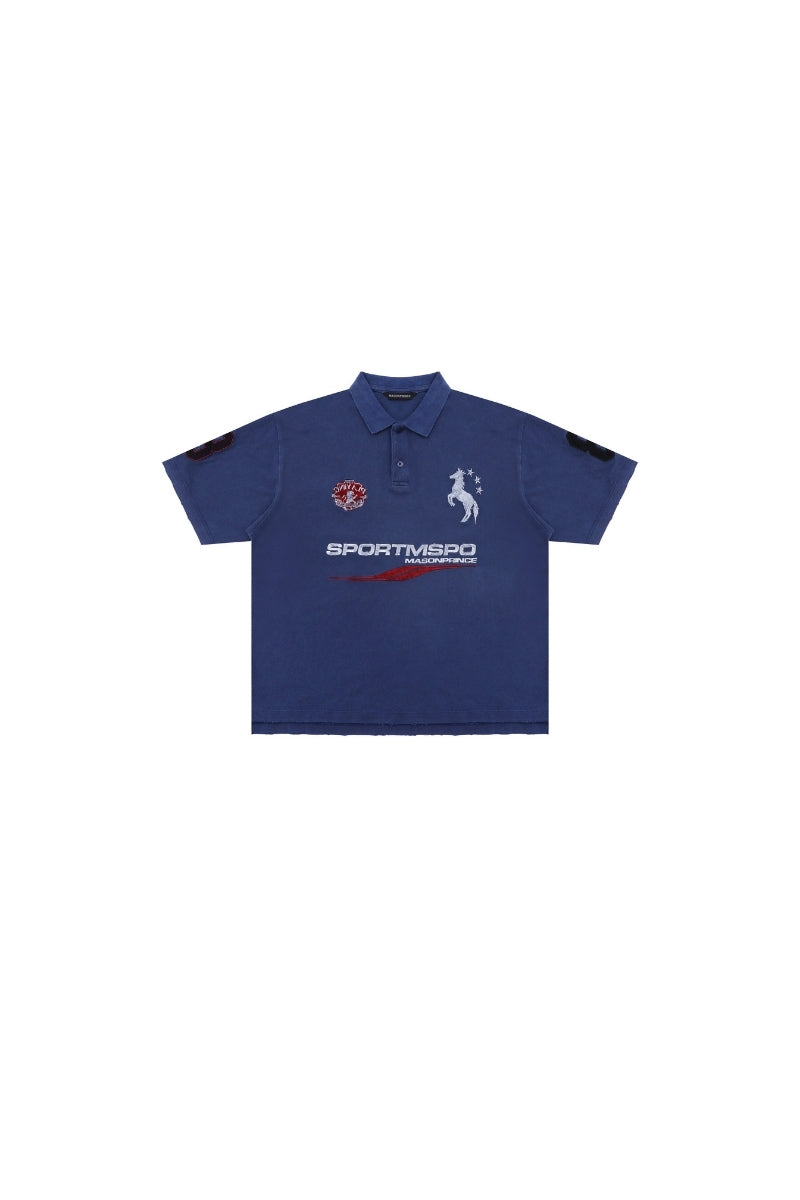 MASONPRINCE Warhorse Vintage Composite Craft Polo‑Shirt