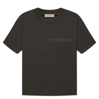 [Loose Fit] Fear Of God Essentials SS23 Rubber Embossed Tee OFF BLACK