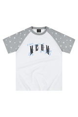 MEDM Graffiti Star Print Raglan Tee