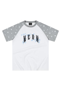 MEDM Graffiti Star Print Raglan Tee