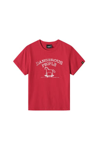 DangerousPeople DSP Pony Series Color‑Block Skateboard Pony Tee