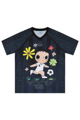 MEDM x YUY Yu Collab Big Print Embroidery Casual Jersey Tee