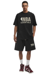 NBA x Essentials Fear Of God Oversized Jersey Tee BLACK GREY