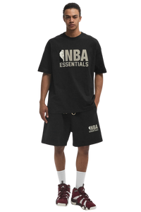 NBA x Essentials Fear Of God Oversized Jersey Tee BLACK GREY