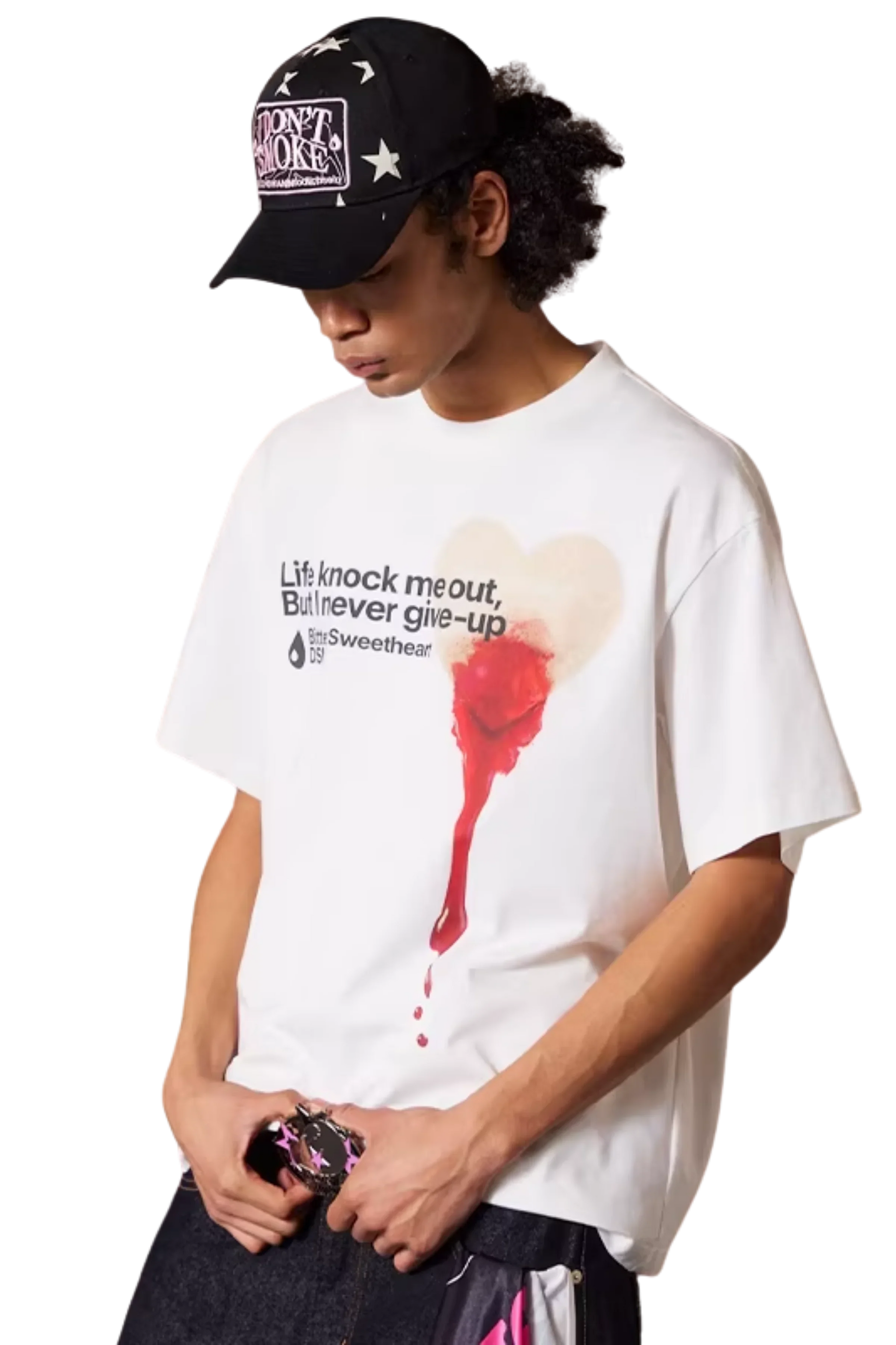 IDontSmoke Heart Band Aid Tee (Sorona Material)