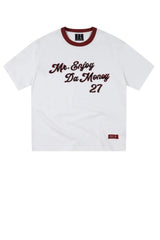 MEDM Colorful Knitted Collar T-shirt