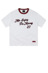 MEDM Colorful Knitted Collar T-shirt