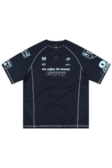 MEDM Contrast Stitch Star Print Quick Dry Sports Tee