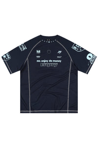 MEDM Contrast Stitch Star Print Quick Dry Sports Tee