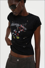 Masonprince  New Year Unfinished Parody Bear Double-Style Reversed Short-Sleeve T-Shirt