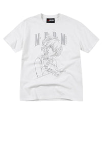 MEDM x EVA NEVER END Series T-Shirt with Half-Body Character Sketch Print