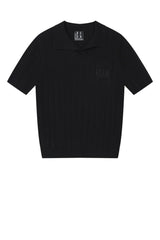 MEDM Quiet Luxury Knit Relaxed Unisex Short Sleeve Polo Shirt