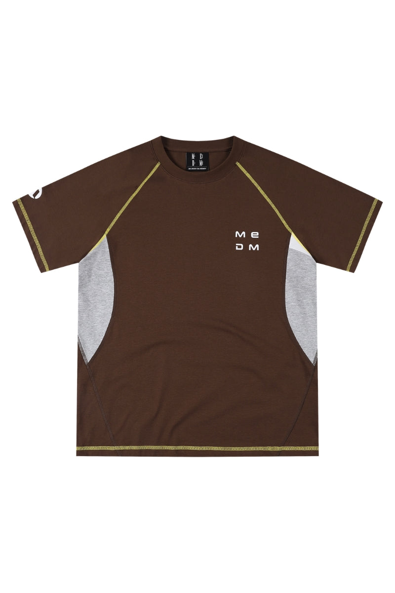 MEDM Gradient Wave Letter Print Tee