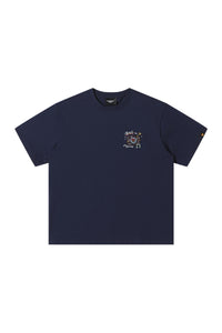 DangerousPeople DSP Mini‑D Vinyl Record Crew Neck Cotton Loose Casual T‑Shirt