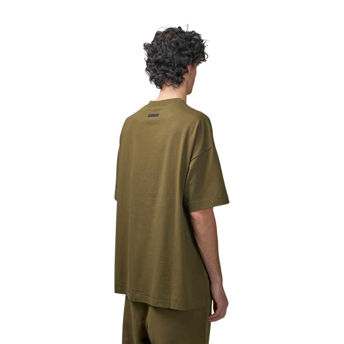 Fear Of God Essentials FW24 Jersey Crewneck Tee Olive