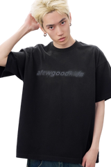 AFGK SS25 Gradient Washed Print Tee