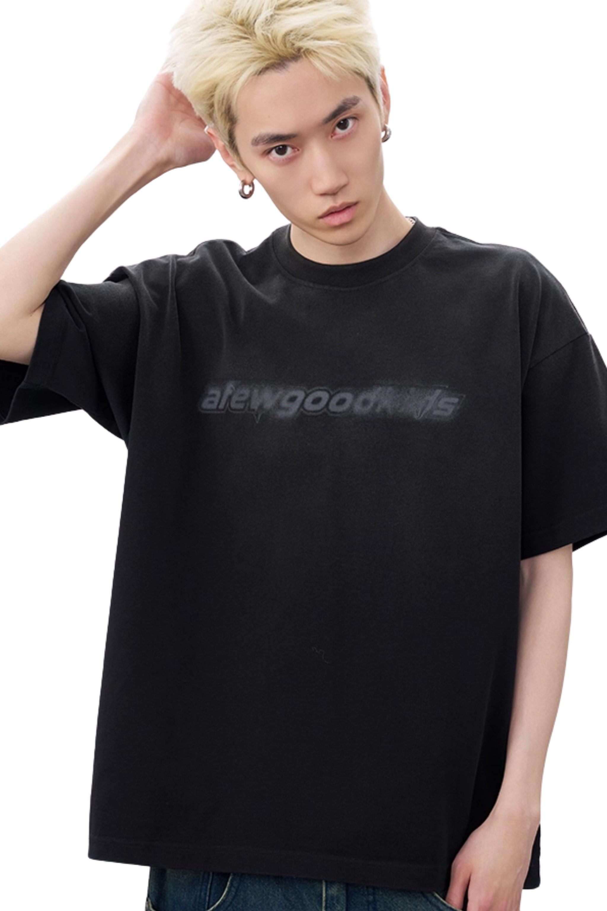 AFGK SS25 Gradient Washed Print Tee