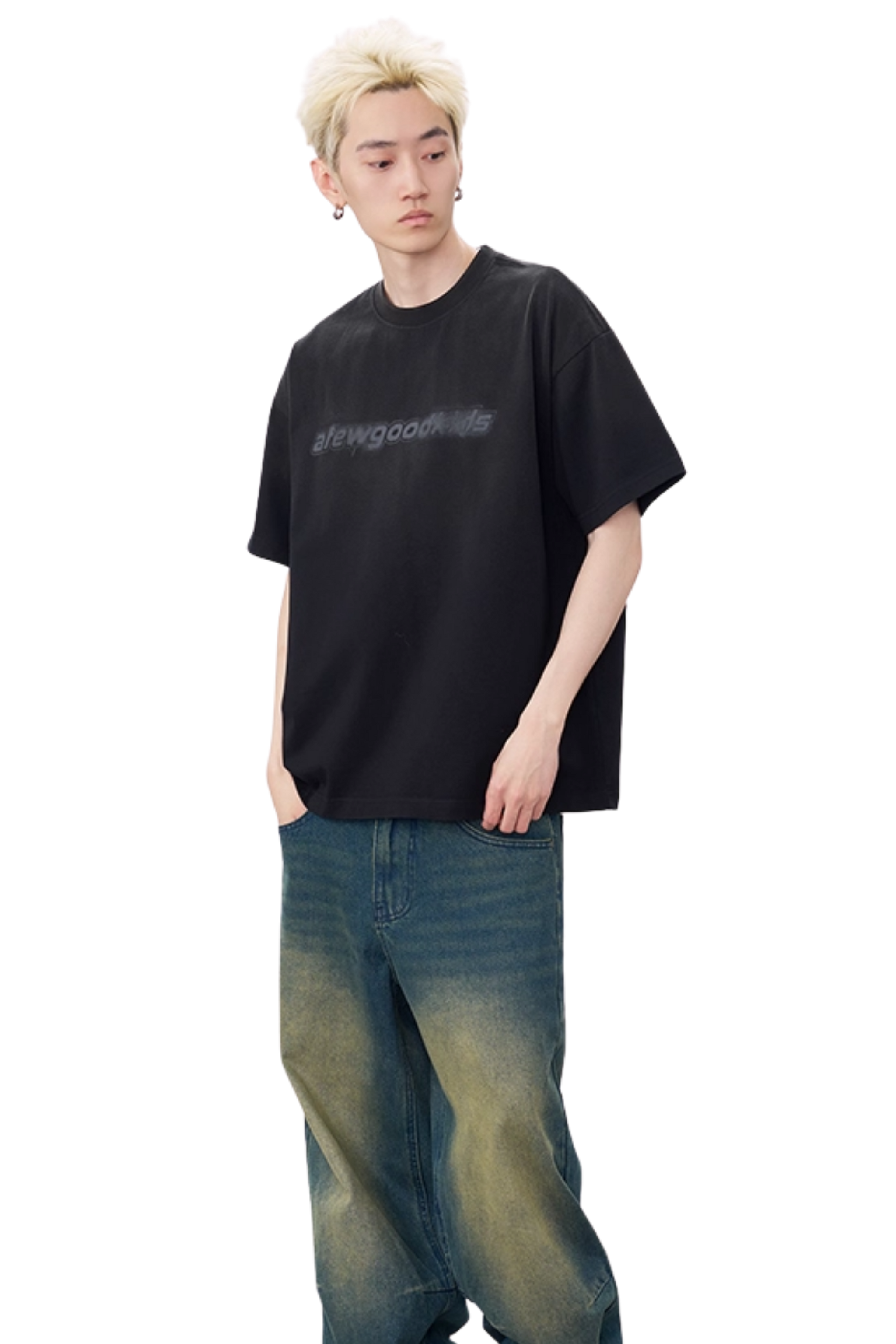 AFGK SS25 Gradient Washed Print Tee