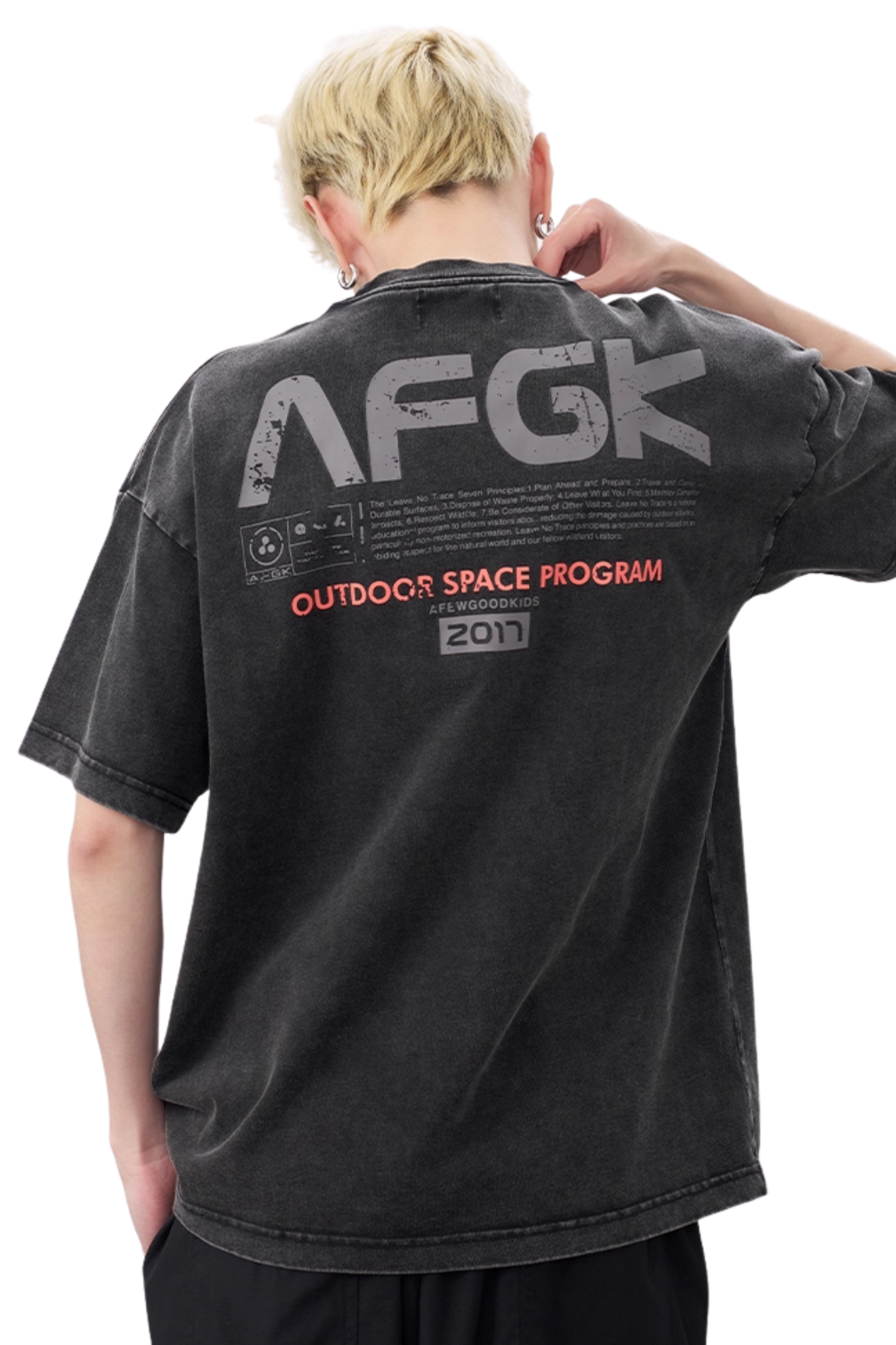 AFGK Retro Outdoor Space Washed Tee