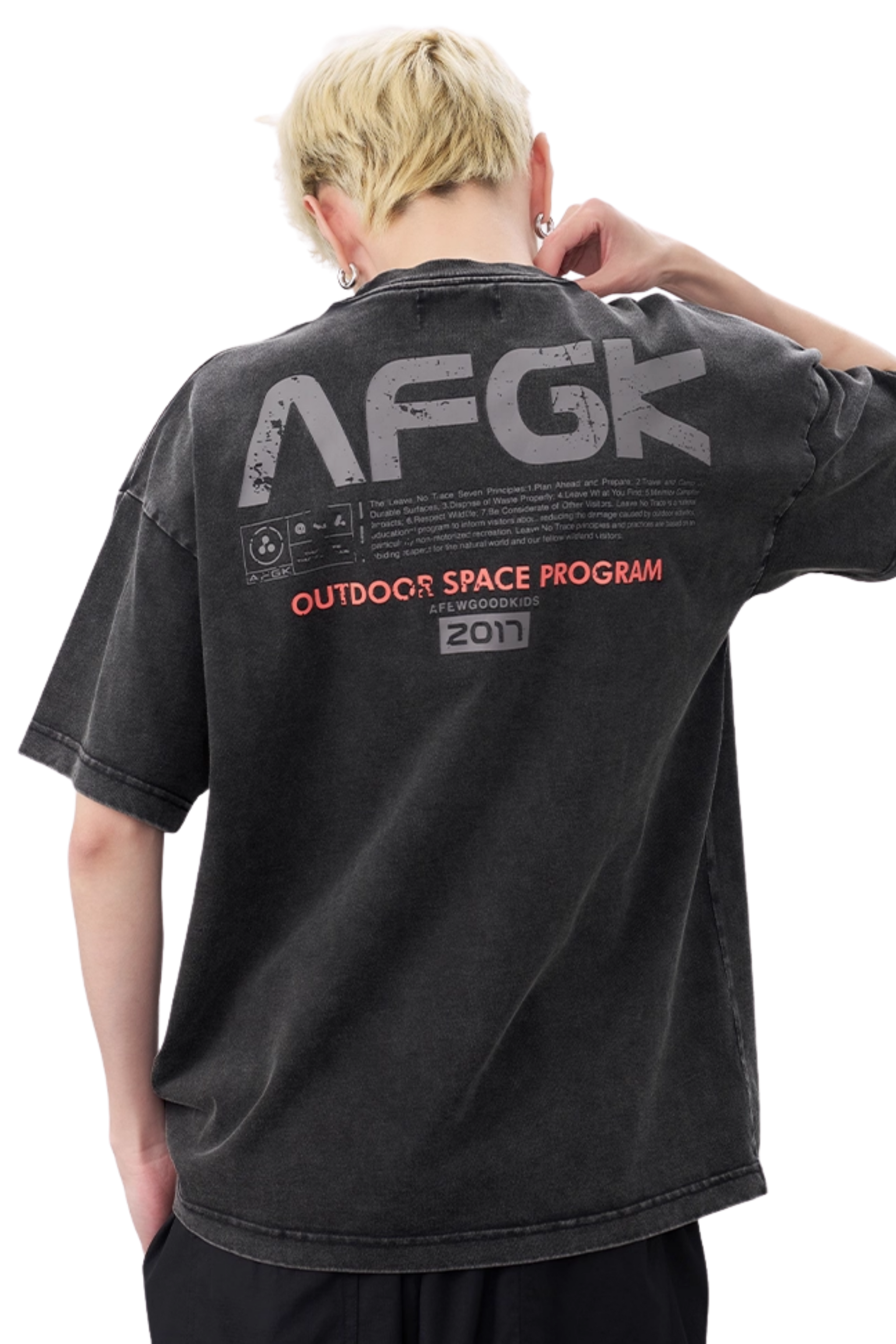 AFGK Retro Outdoor Space Washed Tee