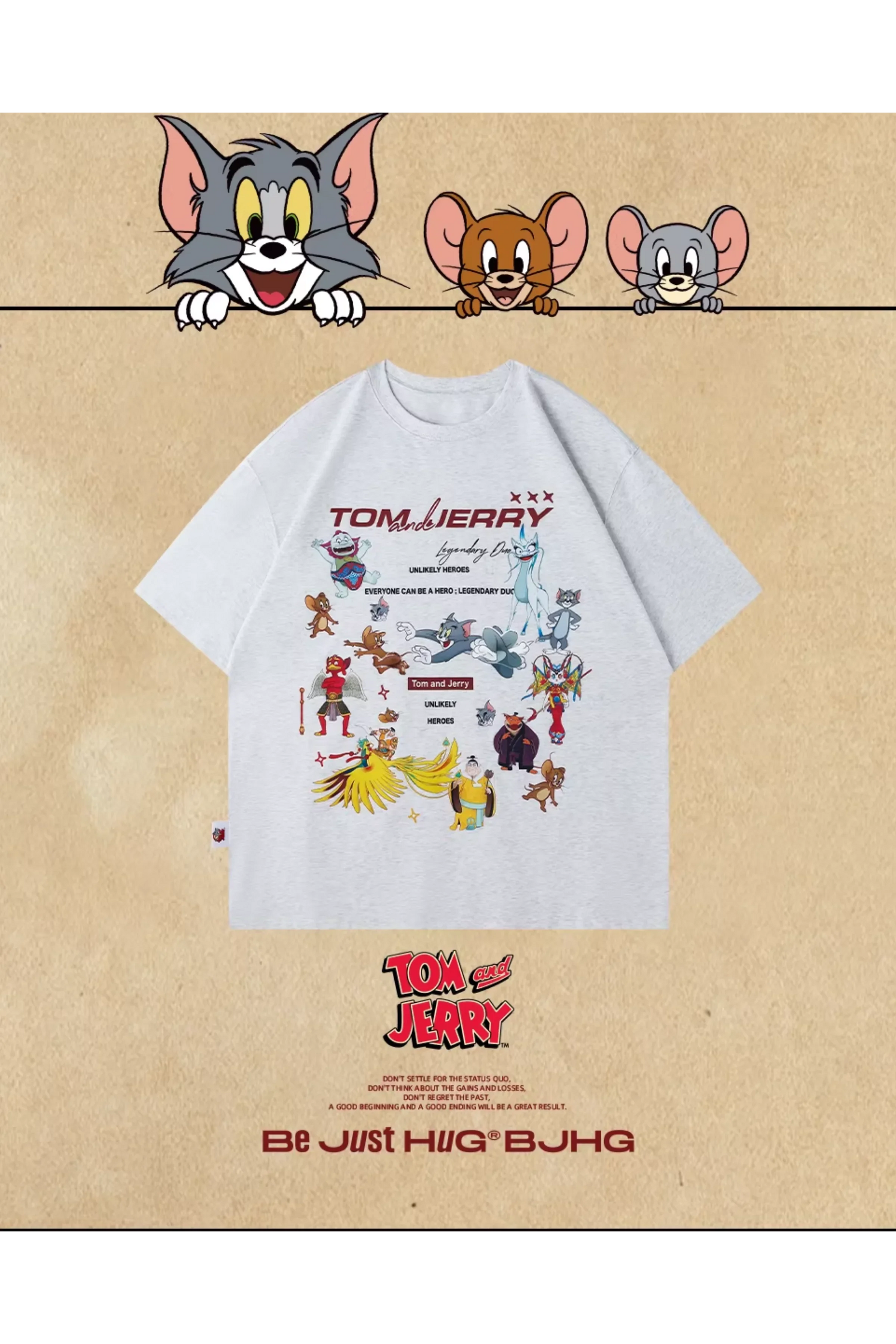 BJHG x Tom & Jerry Sticker Spinner Tee