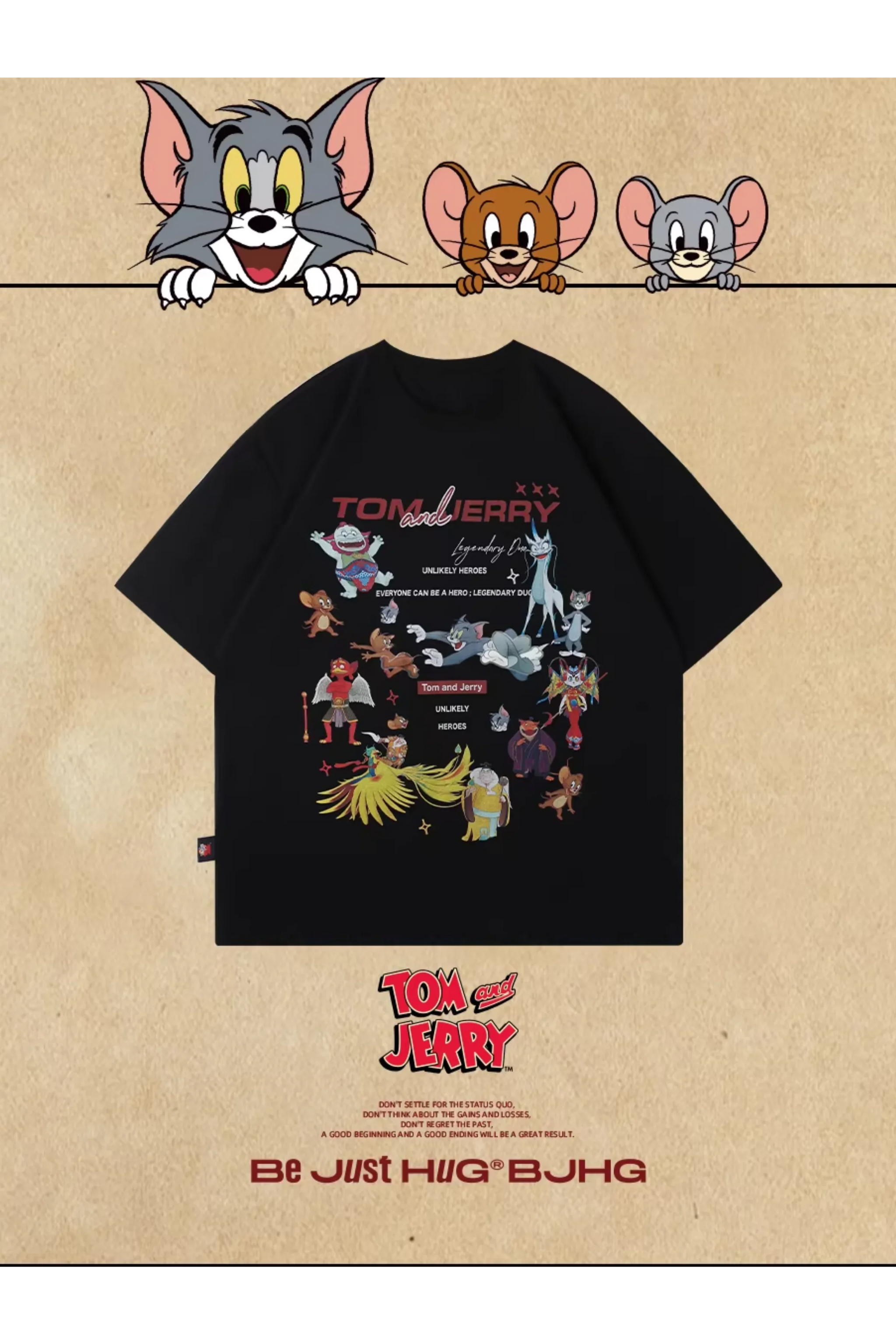 BJHG x Tom & Jerry Sticker Spinner Tee