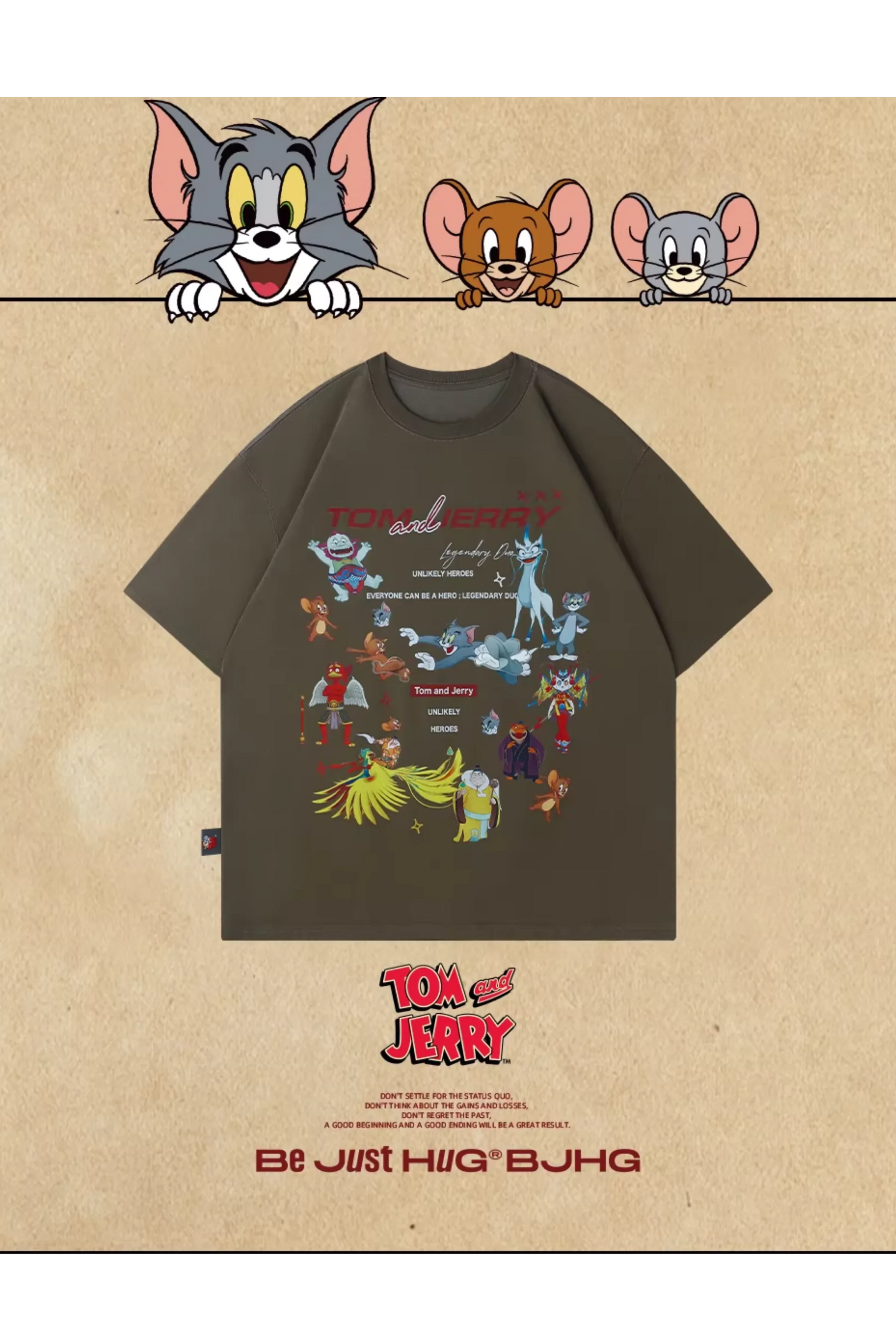 BJHG x Tom & Jerry Sticker Spinner Tee