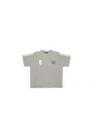 MASONPRINCE | TIME PLAYING Stripe Badge Print T-Shirt