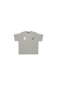 MASONPRINCE | TIME PLAYING Stripe Badge Print T-Shirt