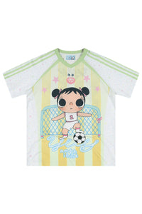 MEDM x YUY Yu Collab Big Print Embroidery Casual Jersey Tee