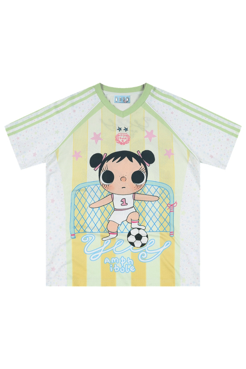 MEDM x YUY Yu Collab Big Print Embroidery Casual Jersey Tee