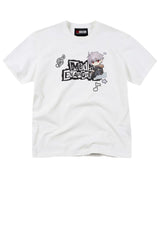 MEDM x EVA NEVER END Chibi Music Note Print Basic Crew Neck Tee