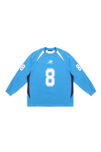 Masonprince No. 8 Jersey Style Cotton Long Sleeve Tee