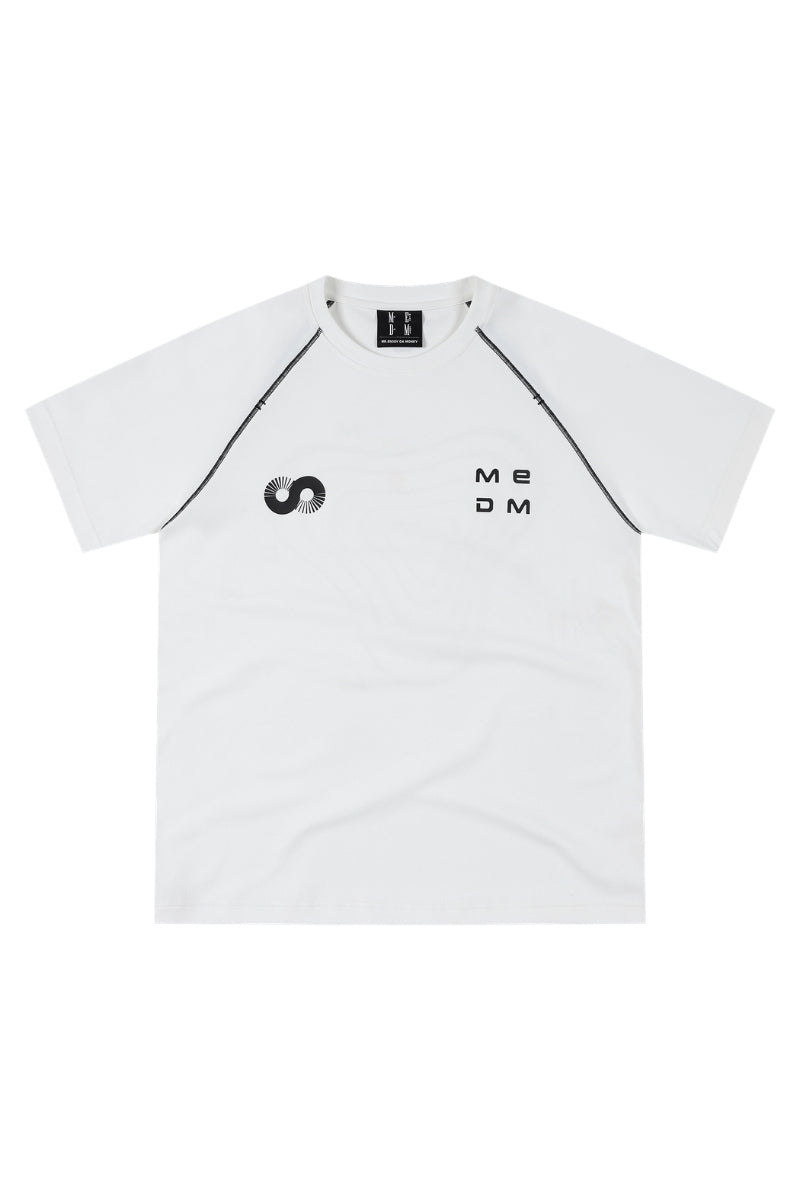 MEDM Contour Line Letter Print Tee